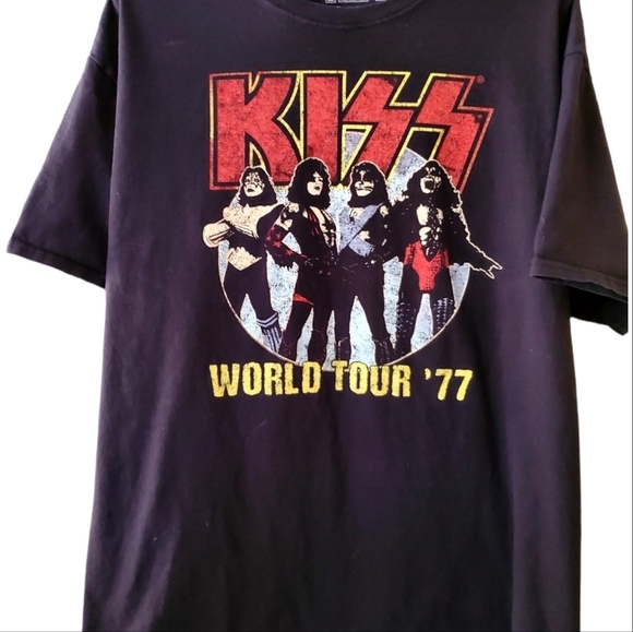 Kiss Other - KISS World Tour '77 T Shirt
